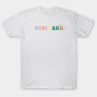 Outerbanks colourful typography T-Shirt